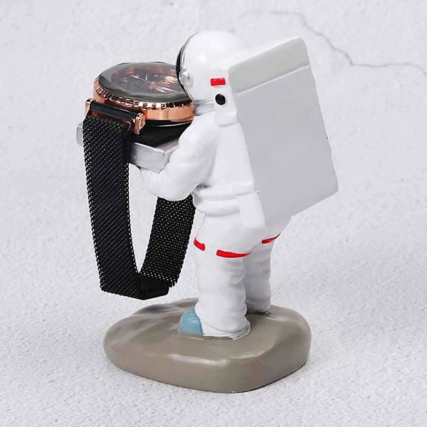 Urvisningsställ Gammal Hushållerska/Astronaut Resinfigur Modell Urhållare