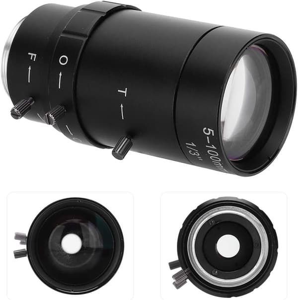 1.3MP Zoomkameranslins 5-100mm CS-fäste Aluminiumlegering CCTV-kameranslins för säkerhetskamera