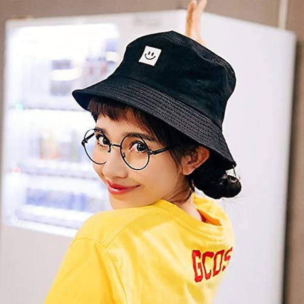 Hink med bred brätte, Acsergery fiskehatt i mjuk bomull och polyestertyg, unisex bred solhatt, present