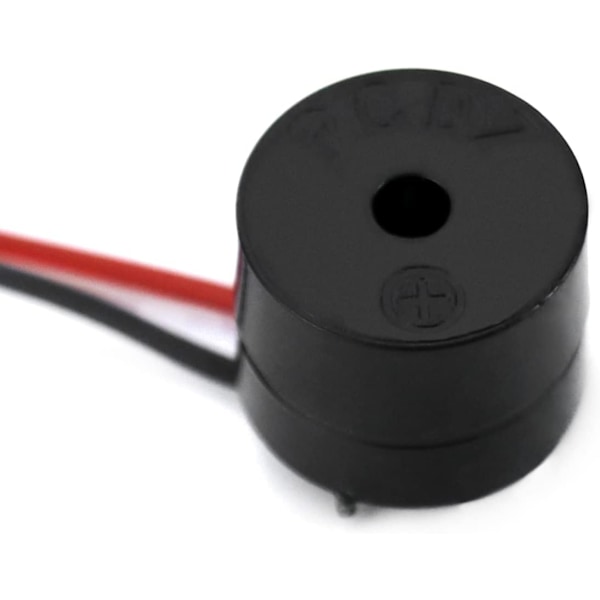 Paket med 20 Elektroniska Summer 3-12V Aktiv Summer 85dB Summer Alarm Piezo Kabel Längd 50mm