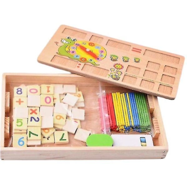 Matematik Lärande Träleksak Matematik Räkning Pedagogisk Leksak Tidig Utbildning Lärande Leksak