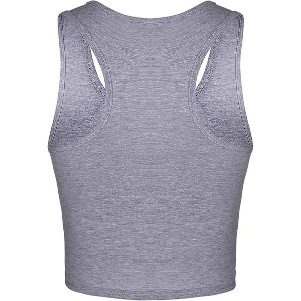 4 Stykker Basic Trænings Crop Tanktoppe Ærmeløse Racerback Sport Tanktop Style 5 M
