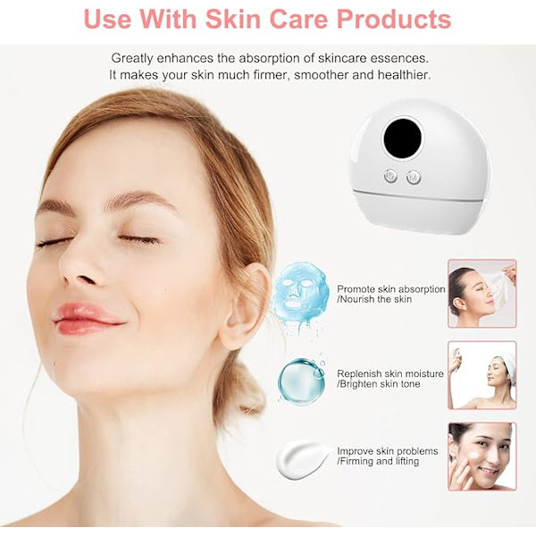 Uppgraderad Ansikts- och Kroppsmassagerare, Ansiktsapparat Gua Sha Elektrisk, Mikroström Ansikts-skrapmassagerare med IR-Vibration Värme, Ansiktslyftmaskin