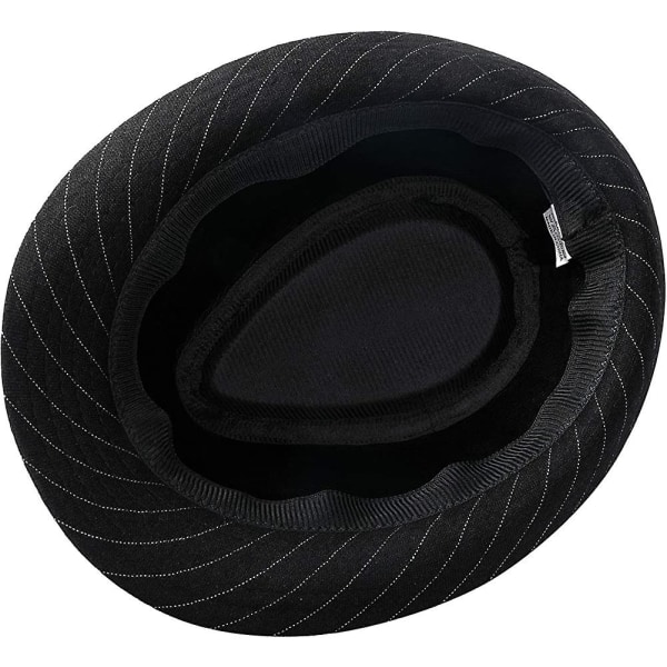 Acsergery Unisex Klassinen Manhattan Jäykkä Gangsteri Trilby Fedora Hattu Lahja