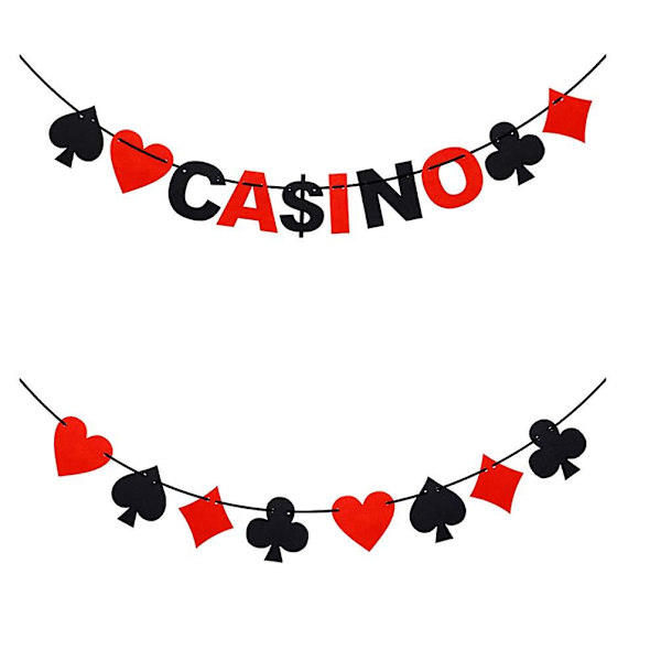 2 kpl Kasinobanneri Pokeripeli Banneri Kasinojuhlien Koristeet Suosikit Las Vegas Teema Kasinojuhlatarvikkeet 2m