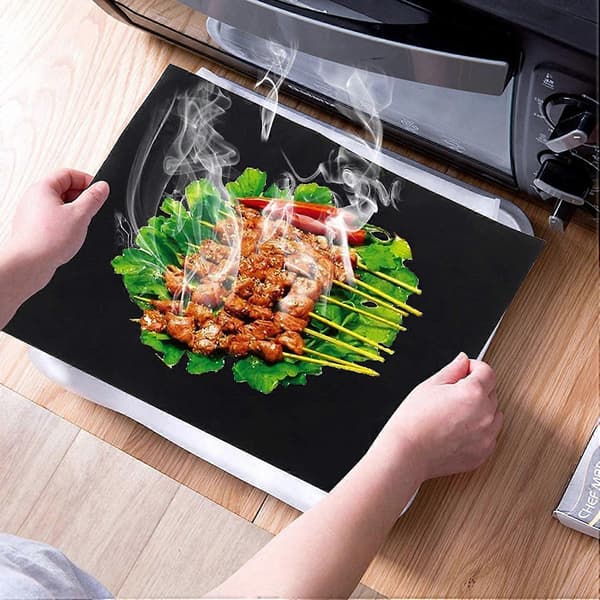 Ugnfoder Set med 4 - Återanvändbara Premium Grill- och Bakmattor
