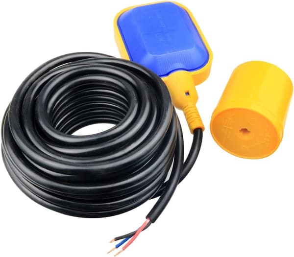 4M Kabel Flytswitch Vattennivåregulator för Tankpump Sump Pump, Vattentank