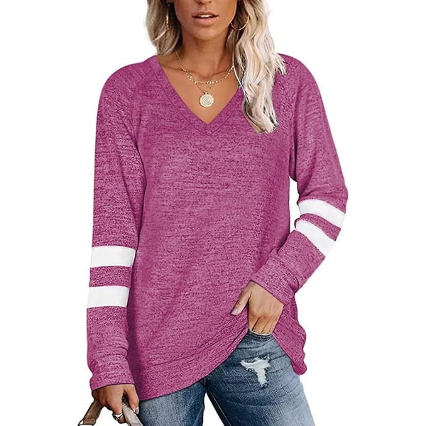 Stribede Jumpere til Ascergery Kvinder UK Baggy Langærmet Pullover Sweater Toppe S-xxl