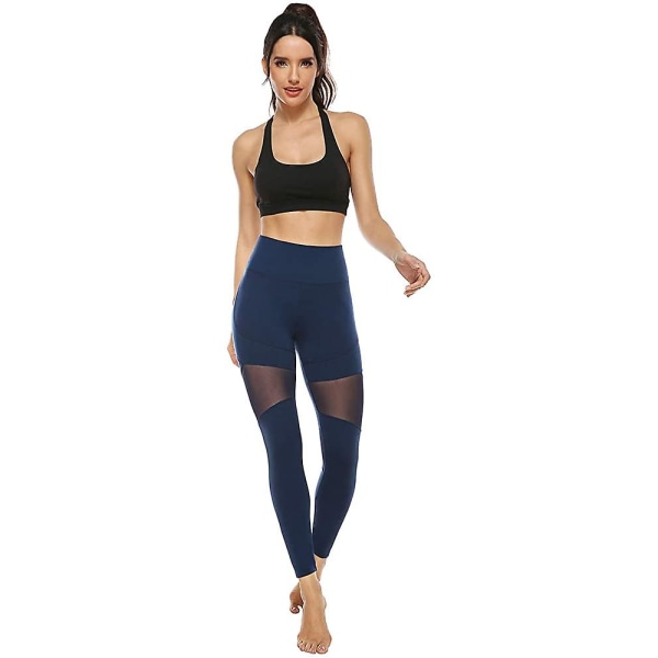 Mesh Leggings, Opaque Sports Leggings med fickor för sport Style 6