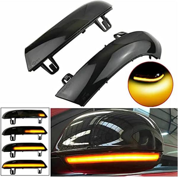 2 STK Dynamisk Blinklys Sidevinge Bakspejl Indikator Sekventiel LED Blinklys Til VW GOLF 5 GTI V MK5