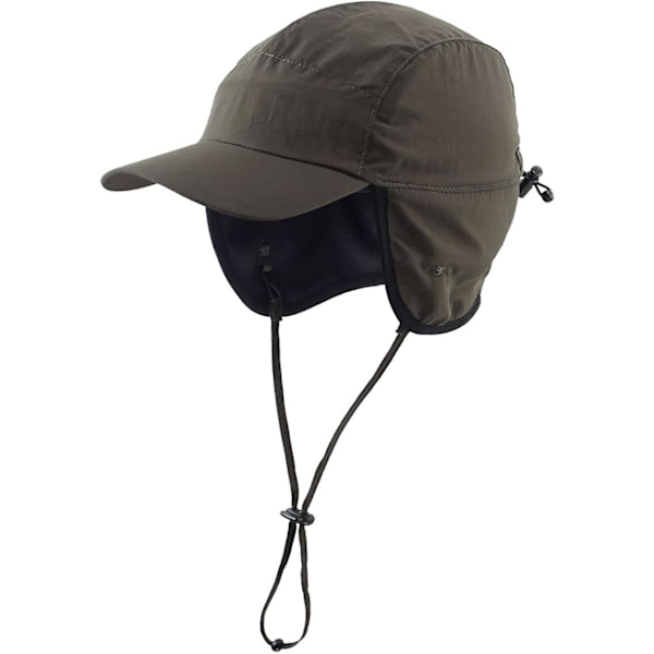 Baseballcaps for menn utendørs, vanntett Yetsye vinterlue med øreklaffer Coffee