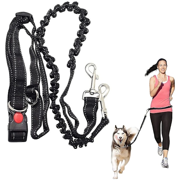 Håndfritt løpebånd for hund, multifunksjonelt justerbart hundebånd, hundelufting