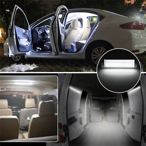 12v bilens innerbelysning, LED-listfältlampa buss husbil med på/av-brytare, arbetsbelysning skåpbil lastbil husvagnsbåt taklampa
