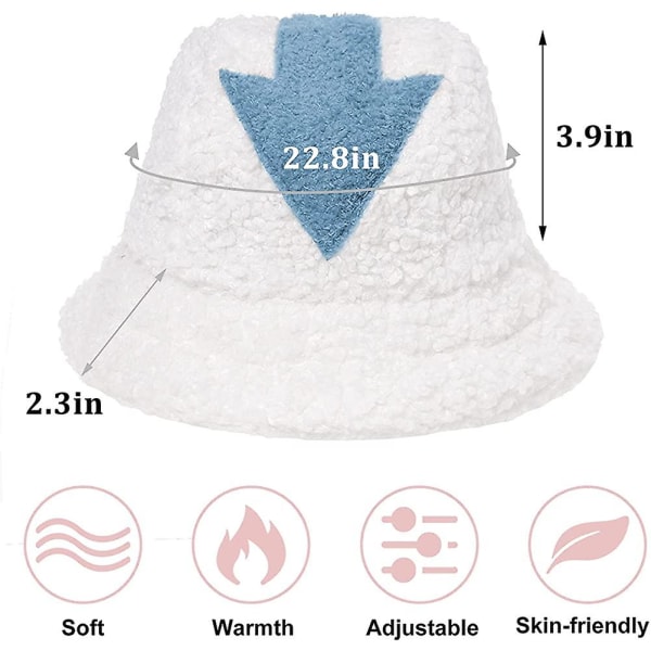 Vinterbøttehatt - Dame Fluffy Fiskerhatt Bøttehatt Fuzzy Furry Fuskepels