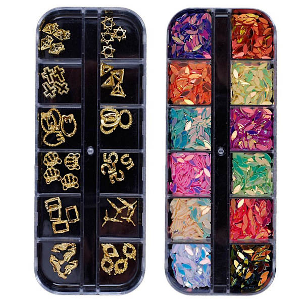 Nageldekorationer, för tillverkning av nagelharts style 3
