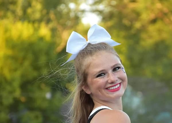 Cheer Bows Hvide Cheerleading Softball - Gaver til piger og kvinder Team Bow