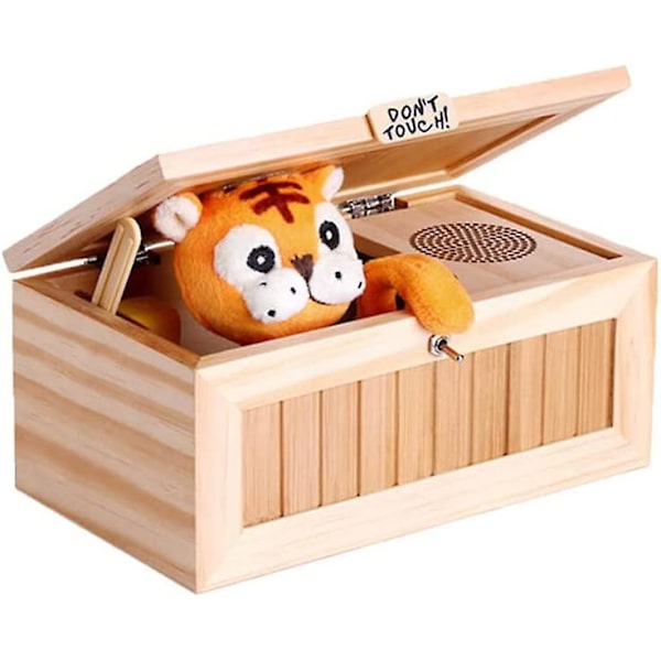 Wood Box Toy, Dont Touch Useless Box, Spoof Toy, Pointless Box, Fun Box Toys Present för hem och kontor