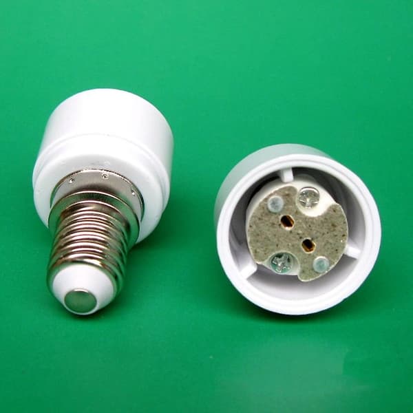 Sæt med 4 E14 til G4 Mr16 Gu5.3 Gu4 Base Adapter til LED eller Halogenpære