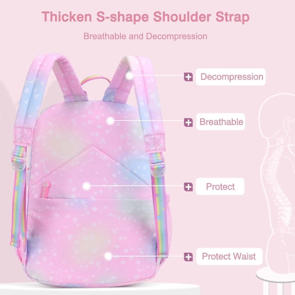 Barnens Ryggsäck Skolväska Flickor Pojkar Skolväska Skolväska Skolväska För Student Utomhus Resa Skola Dagryggsäckar Vattentät Polyester Galaxy P