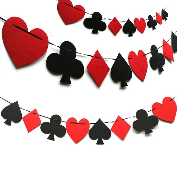 2 stk. Casino Banner Poker Spill Banner Casino Party Dekorasjoner Favør Las Vegas Tema Casino Party Utstyr 2m