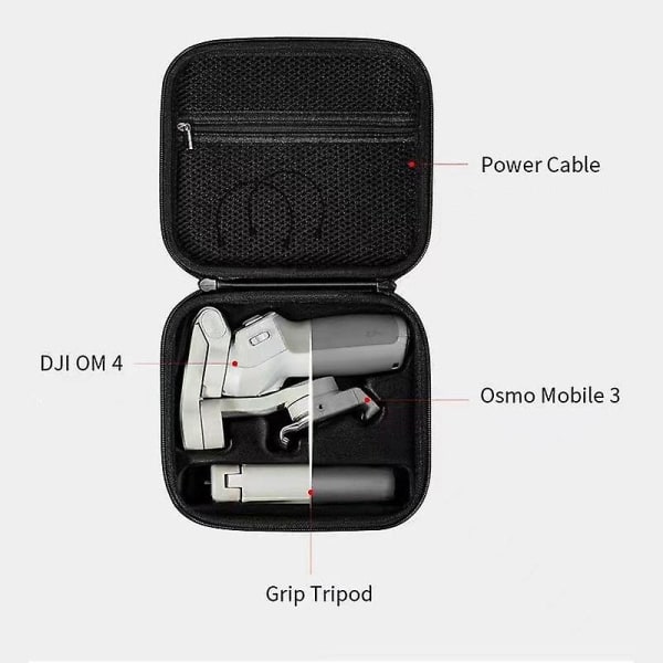 För DJI Osmo OM4 / Mobile 3 Handheld Gimbal Stötsäker case 1680D Tyg Telefonstabilisator