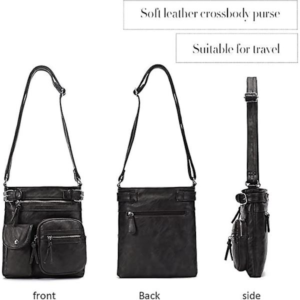 Crossbody tasker til kvinder skuldertasker black
