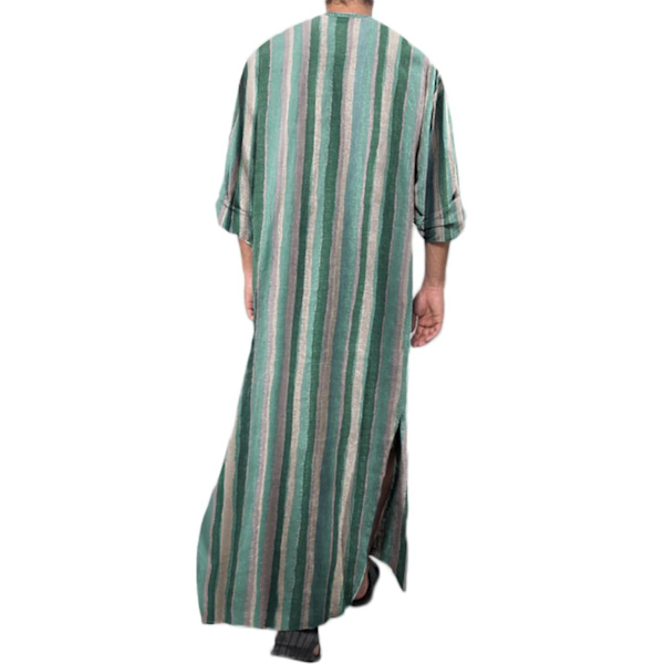 Kaftan Bomulls Sommer Strandskjorte For Menn - Løs Passform, Hette