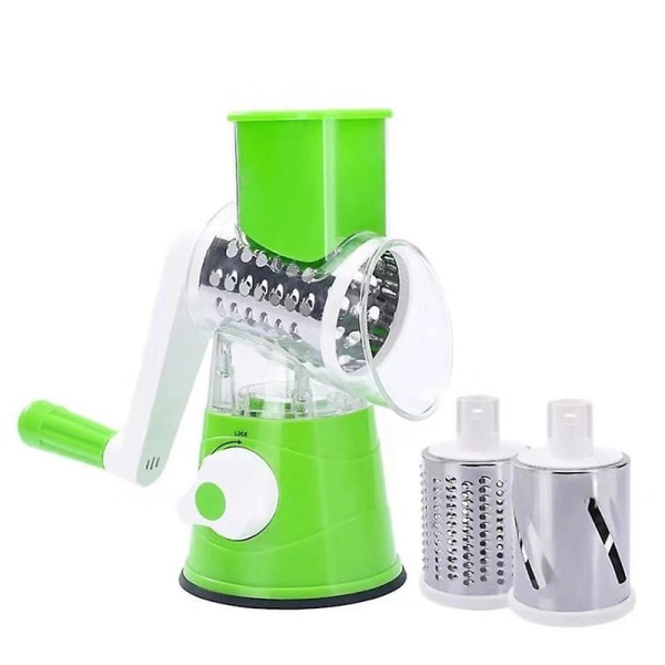 3-i-1 Multifunktionell Grönsaksskärare Handvev Slicer Lök Cutter Chopper Köksredskap Red