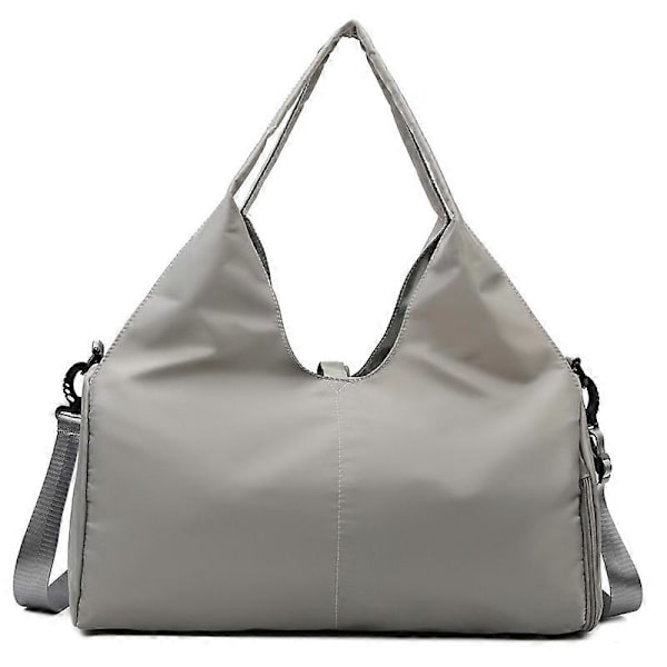 Yoga Matte Bag Stor Yoga Matte Veske Sling Carrier med Lommer Passer Matter med Sko Veske og Vått Rom Dame Pilates Gym Bag med Justerbar Matte St grey