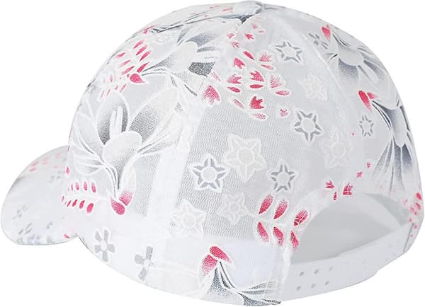 Womens Floral Print Baseball Cap Justerbar Dam Trucker Baseball Cap