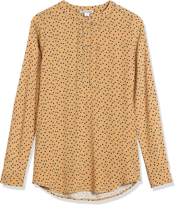 Långärmad vävd blus för dam Style 4 XXL