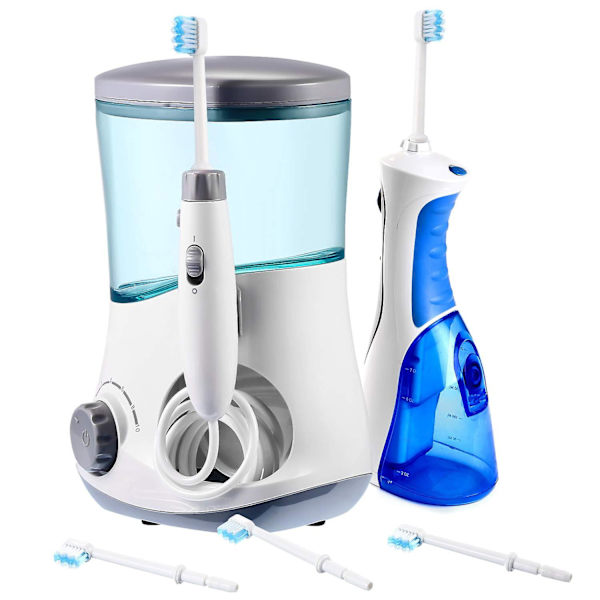 Korvaavat Standardiharjaspäät Hammasvesisuihkun Suutintarvikkeet Waterpik Water Flossers -laitteille (kuten Wp-100) ja muille suun huuhtelulaitteille (8 kpl)