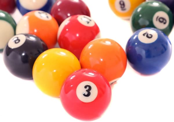 Full Size UK Reglering 16 Fläckar och Ränder Poolboll Set 2\"