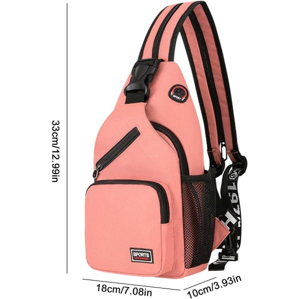 Generisk Crossbody Sling Ryggsekk | Tursekk for Menn - Sling Crossbody Skulderveske Ryggsekk for Menn og Kvinner Dagstursekk for Vandring, Sykling, Reise,p