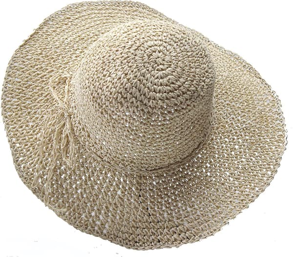 Dame Strand Solhat i Strå: Store Sammenfoldelige & Pakbare Floppy Hatte til Kvinder Style 2