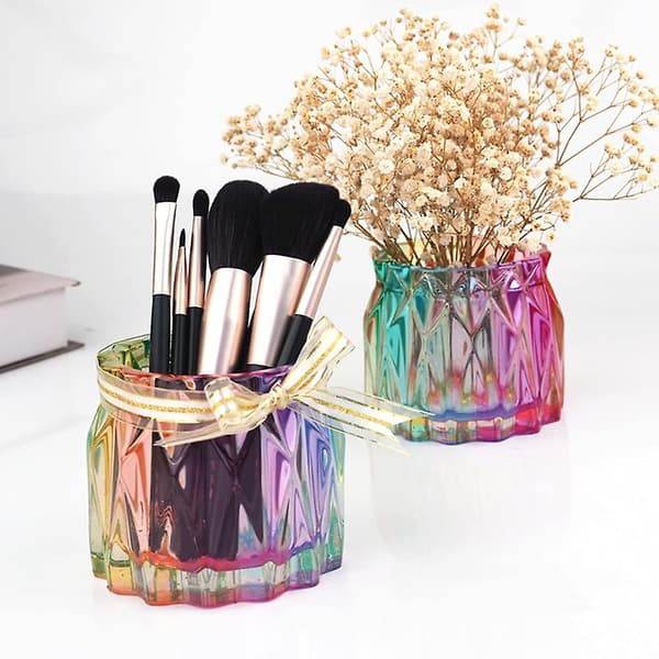 Opbevaringsboks i Resin - Silikoneform til Blomsterpotte - Epoxyform til Makeupbørster - Silikone Resin