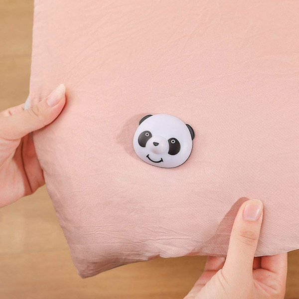 16 st Panda Quilt Fixing Buckle, 16 Quilt Holders, Söta Lakan, Halkskydd Quilt Cover, Magnetisk Anti-rörelse Panda Buckle, Lakan, Soffkudde, Var