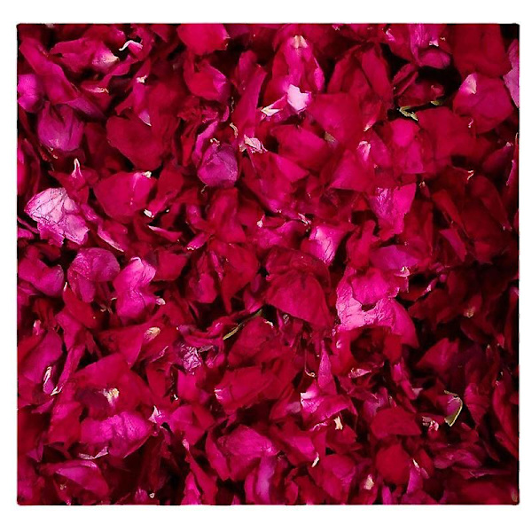 150 gram/ 5,3 oz Naturlige ekte røde roseblader Tørkede roseblader for bryllupsdekorasjon Badekar Fotbad Bryllupskonfetti Håndverkstilbehør