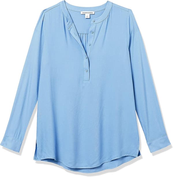 Kvinnors långärmade vävda blus Style 7 XS