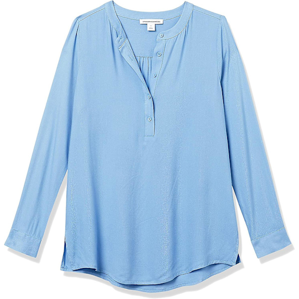 Langermet vevd bluse for kvinner Style 7 M
