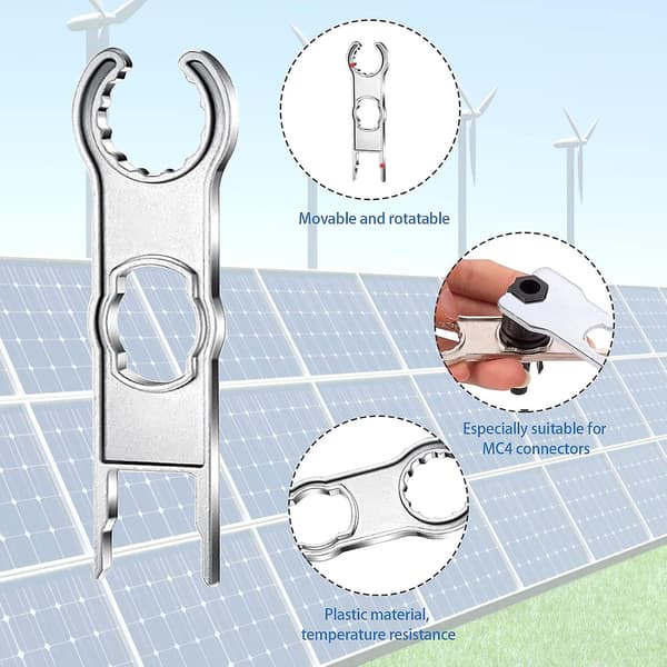 Mc4 solarkontakt frånkopplingsverktyg - Set om 2 (silver)