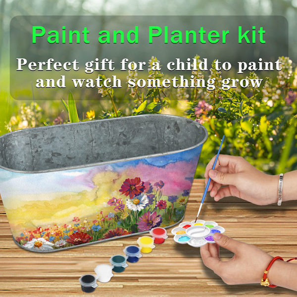 Måla & Plantera Blomsterhantverkssats för Barn - Bästa Mors Dag, Födelsedagshantverkspresenter för Flickor & Pojkar 6 7 8-12 År Gammal Flickpresent