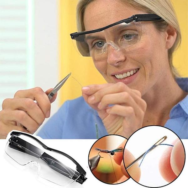 Forstørrelsesglas med 2 LED-lys, læseforstørrelsesglas Forstørrelsesglas