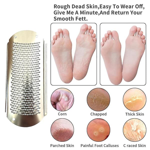 3 stk. fodfil callus udskiftningsblade pedicure rasp rustfrit stål Small hole square hole pattern