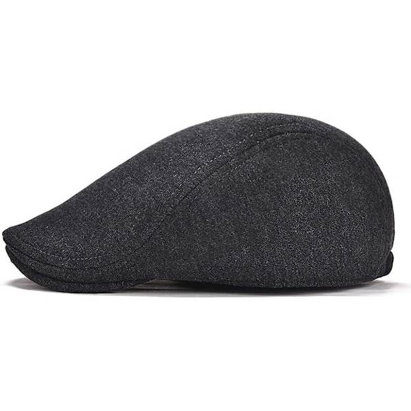 Miesten puuvillainen litteä Ivy Gatsby Newsboy -ajolippalakki Grey