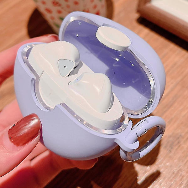 Til Lenovo LP80 Øretelefon Opladningsboks Trådløs Bluetooth Headset TPU Beskyttelsescover Blue