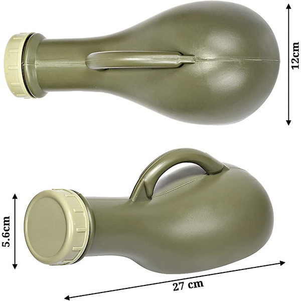 Bärbar unisex för Acsergery män och kvinnor 1000 ml, spill proof kissflaskor för Acsergery män present
