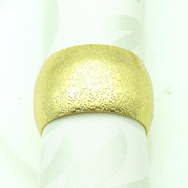 Guld Servettringar Set Om 12, Metall Servettring, Tacksägelse Servettringar Guld Servetthållare För Bröllopsfest Middag Jul Bordsdekoration (12 Stk Gol