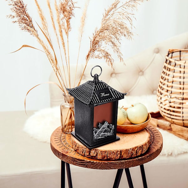 Bäst säljande simuleringsbelysning öppen spis lykta festdekoration batteridriven vacker atmosfär dekorativ flamma lampa M