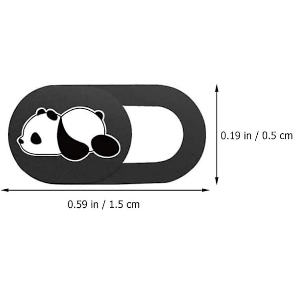 6 st söta panda mönster glidande kameraöverdrag integritetsskydd webbkameraskydd för bärbar dator